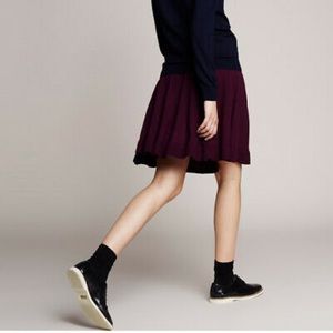 Lacoste navy wool sweater knit tennis skirt